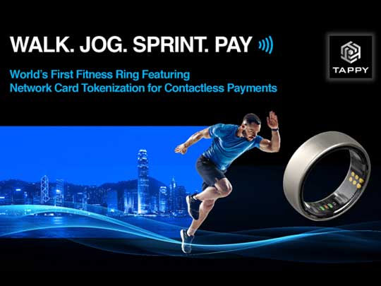 Tappy Technologies Unveils the World’s First Fitness Ring Featuring Network Card Tokenization for Contactless Payments at Hong Kong Fintech Week 2024